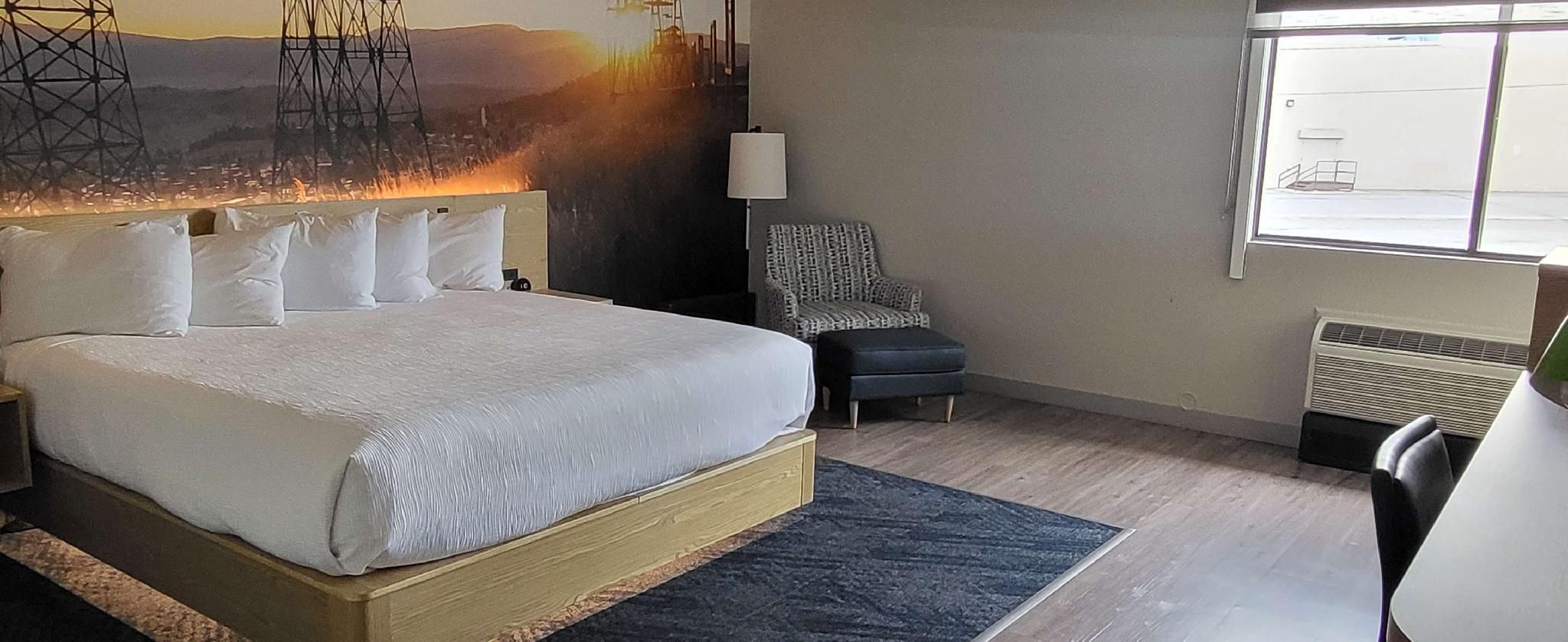 Suite-1 King Bed, Nonsmoking, Larger Room, Shower Only, No Pets Allowed