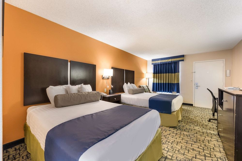 Standard Room, 2 Double Beds, Smoking, Refrigerator & Microwave