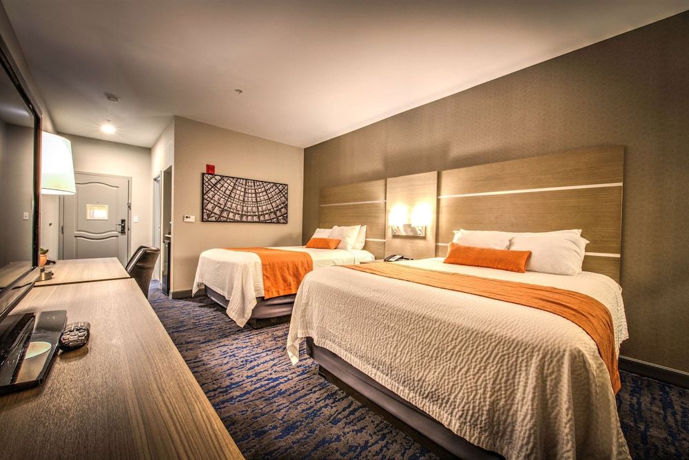 Standard Room, 2 Queen Beds, Non Smoking, Refrigerator & Microwave