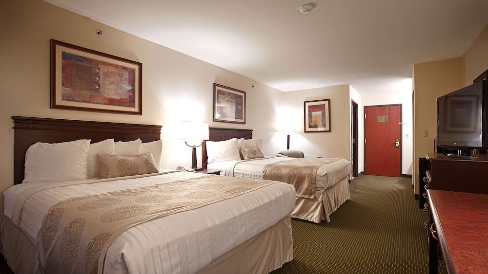 Standard Room, 2 Queen Beds, Non Smoking, Refrigerator & Microwave