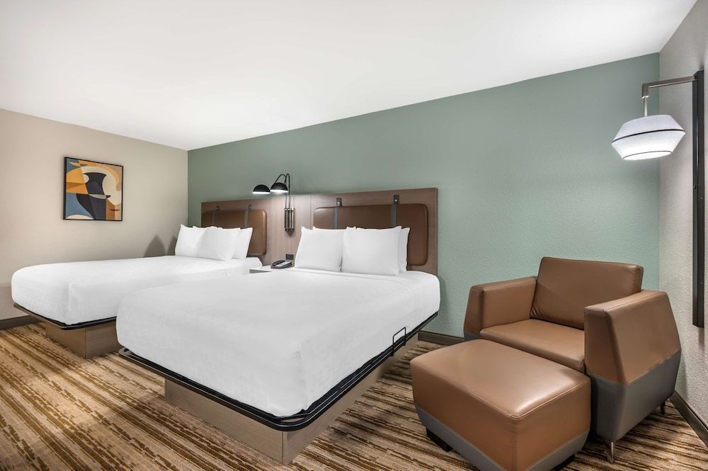 Standard Room, 2 Queen Beds, Non Smoking, Refrigerator & Microwave