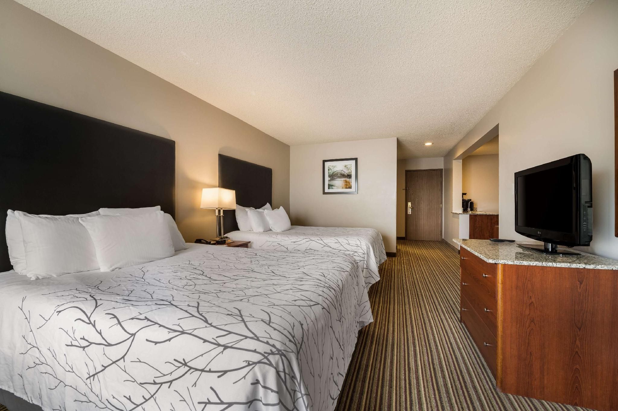 Suite-2 Queen Beds, Non-Smoking, Sofabed, 2 Flat Screen Tvs, Kitchenette, Sitting Area, Wi-Fi, Full