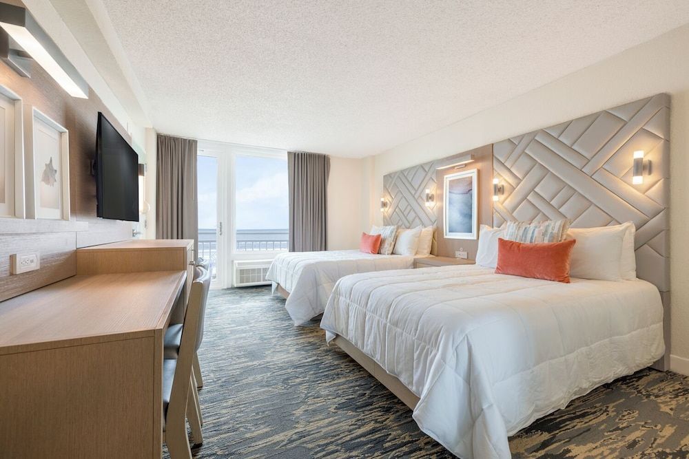 Standard Room, 2 Double Beds, Ocean View