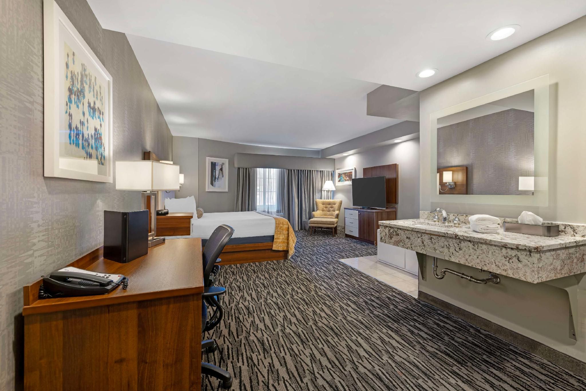 Suite - 1 King Bed, Nonsmoking, Whirlpool, Love Seat