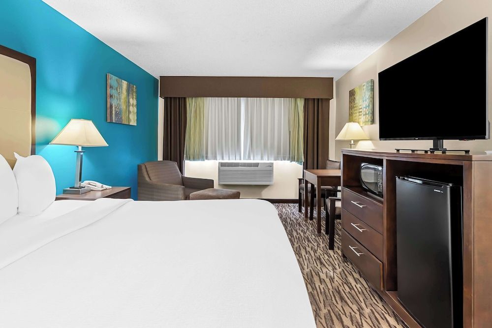 Standard Room, 1 King Bed, Non Smoking, Refrigerator & Microwave