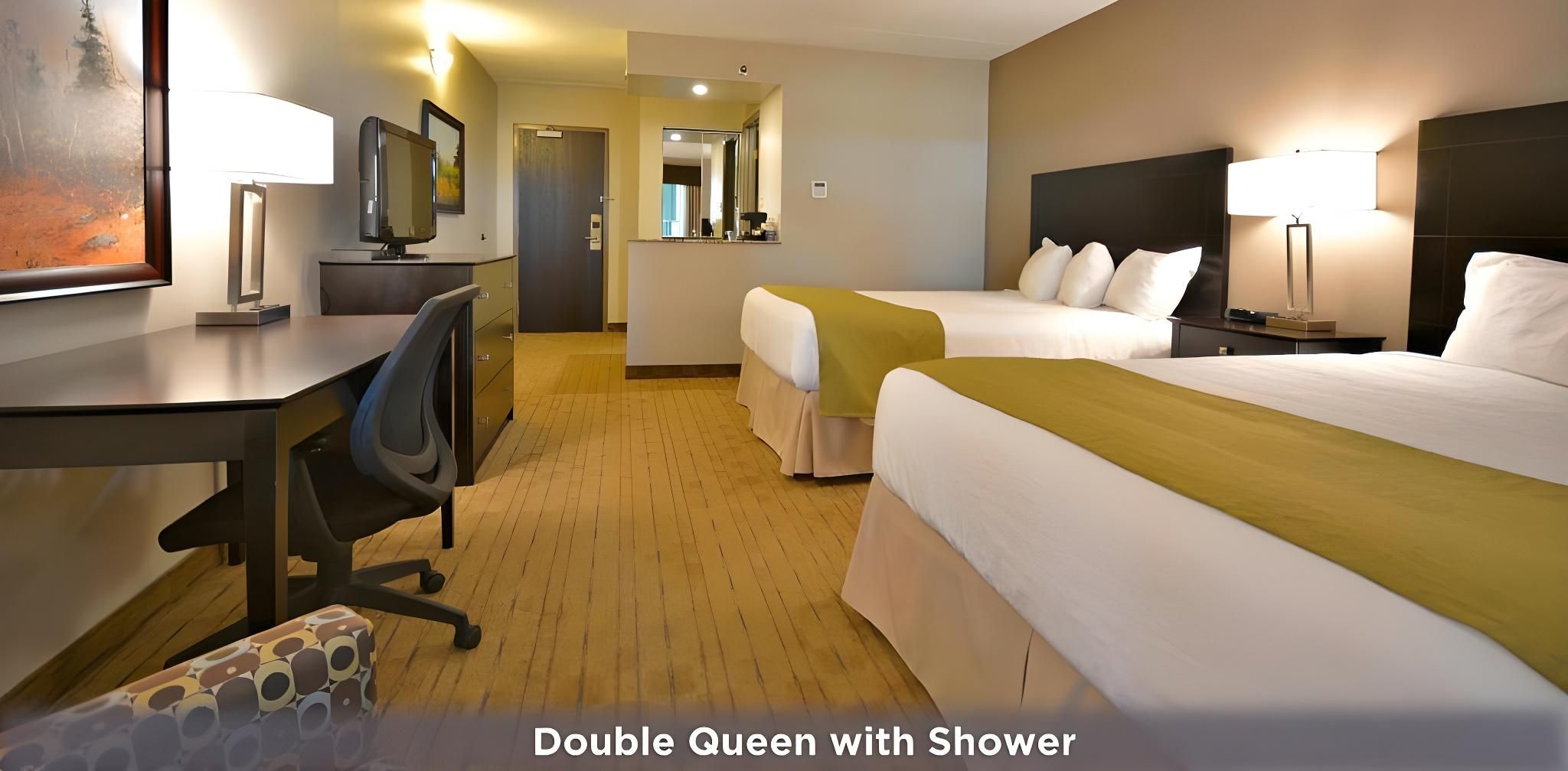 2 Queen Beds, Non-Smoking, Coffee Maker, Iron And Ironing Board, High Speed Internet Access, Mini Fr