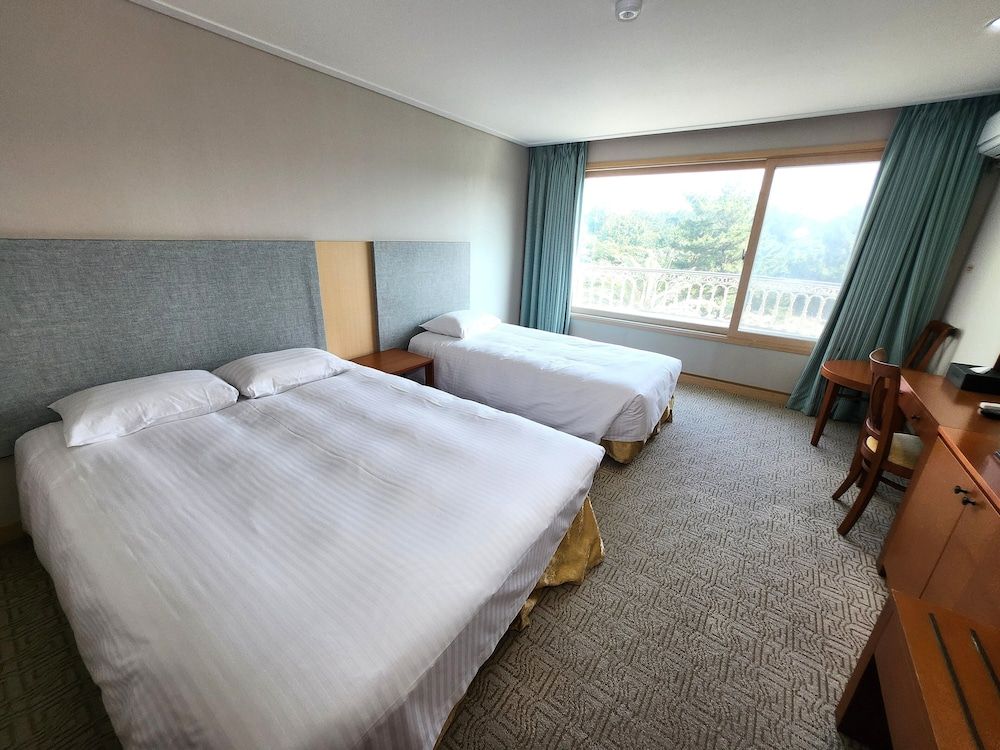 AVA Hotel Jeju Hamdeok Deluxe Twin Garden (Double + Single) (No pets allowed) 2