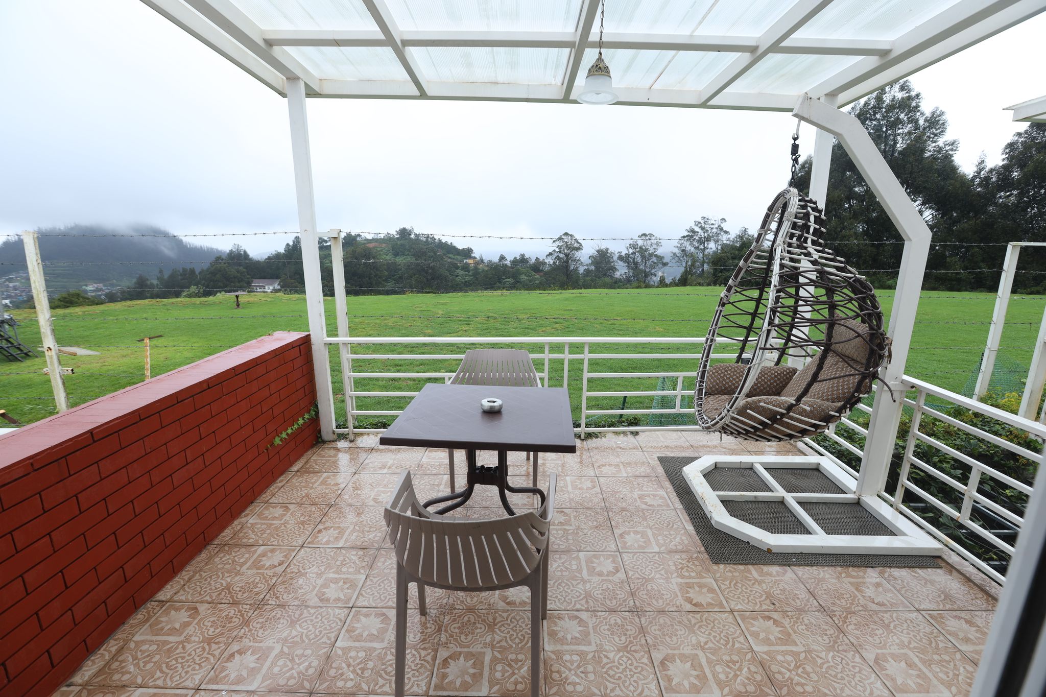 Exotic First Floor Balcony-Swing With Mountain View