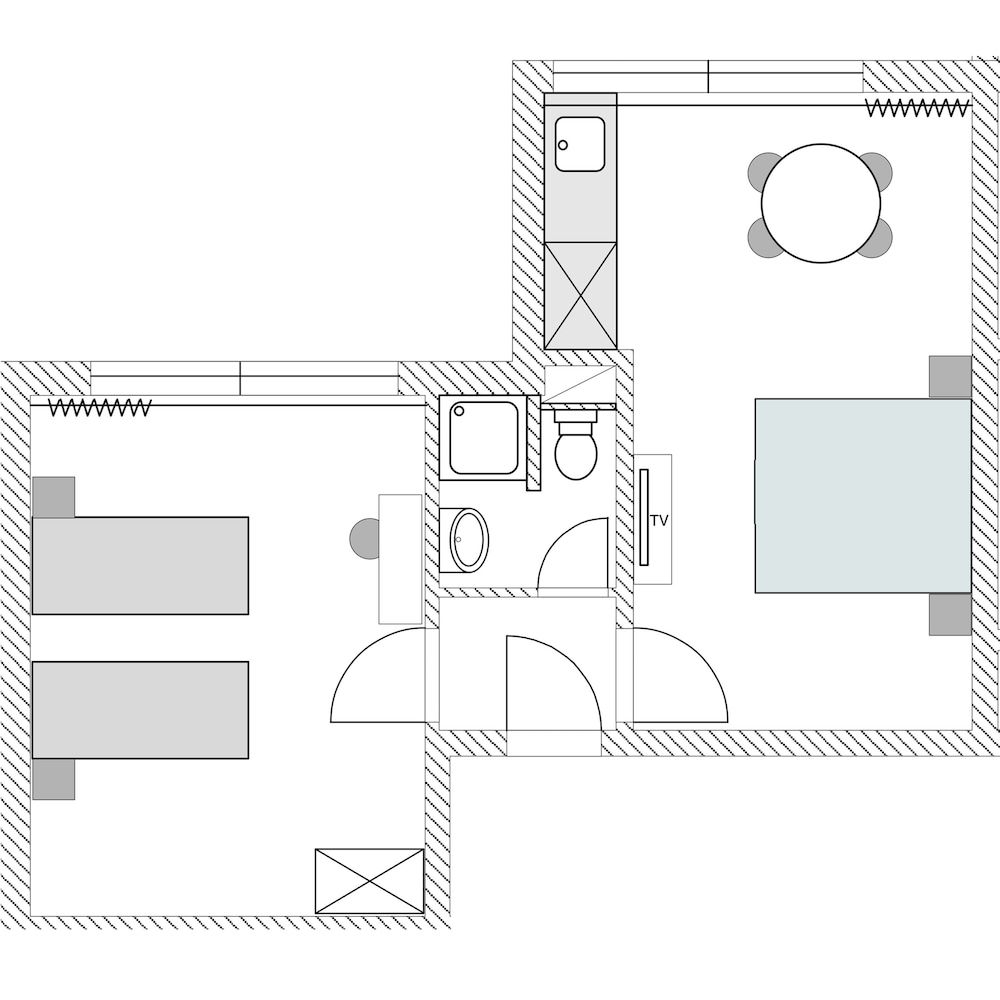 Room layout blue print