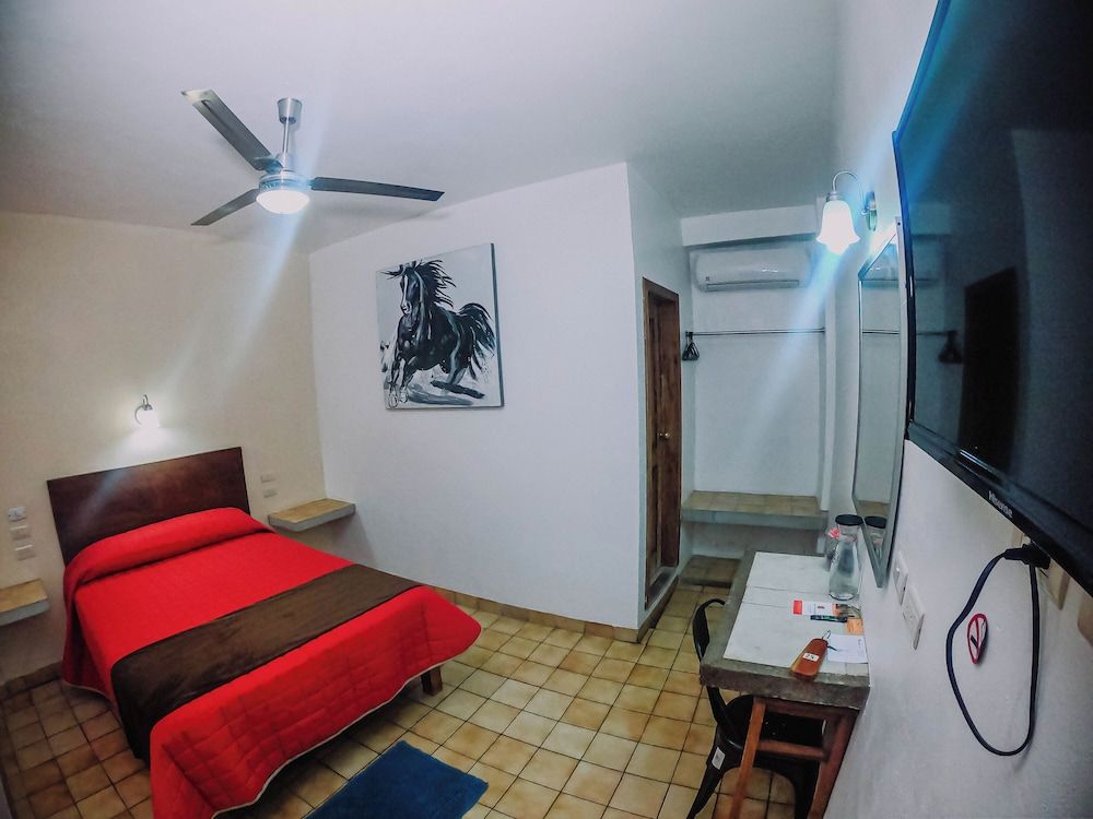 Hotel Cervantino Habitacion Superior 1 cama matrimonial con aire acondicionado 18