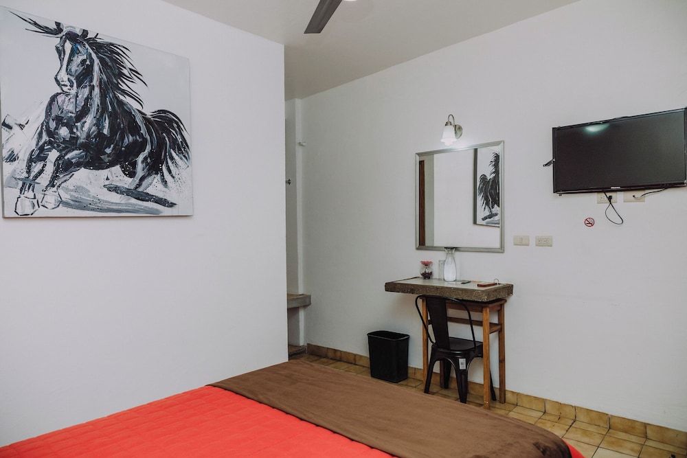 Hotel Cervantino Habitacion Superior 1 cama matrimonial con aire acondicionado 16