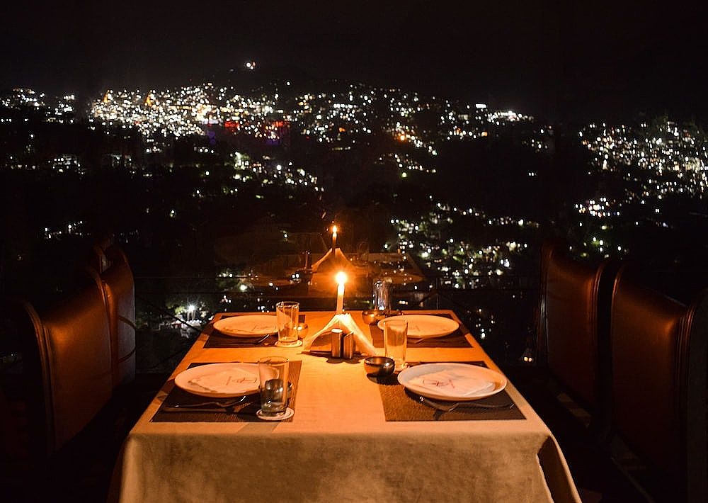 Couples dining