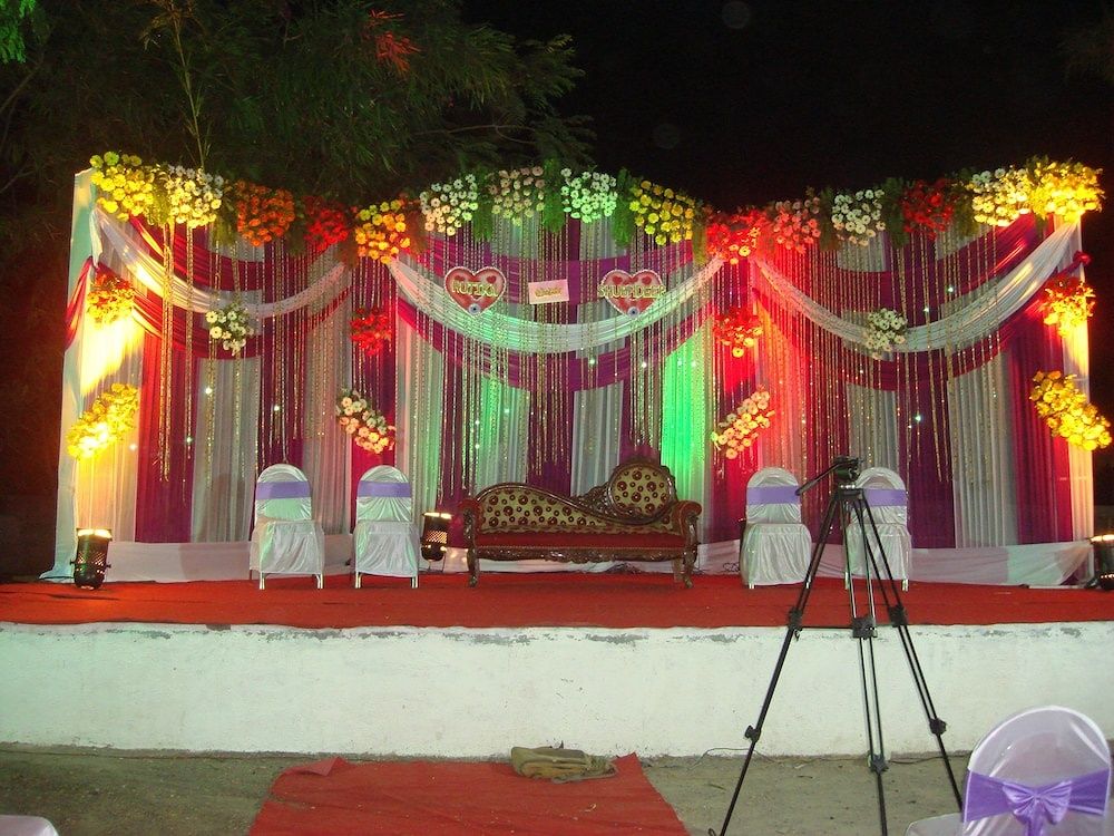 Outdoor wedding area