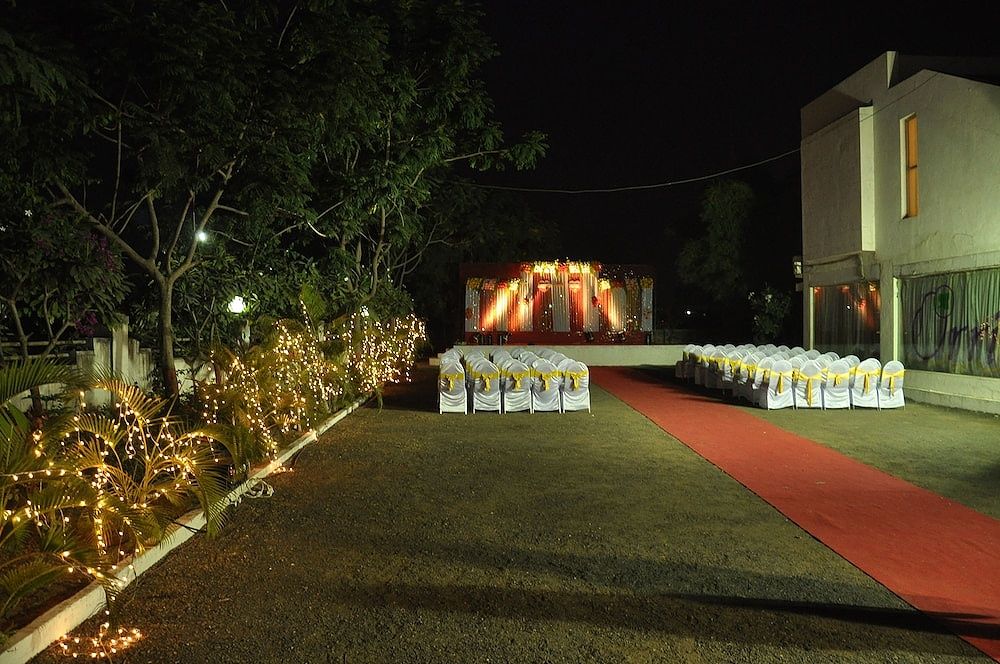 Outdoor wedding area