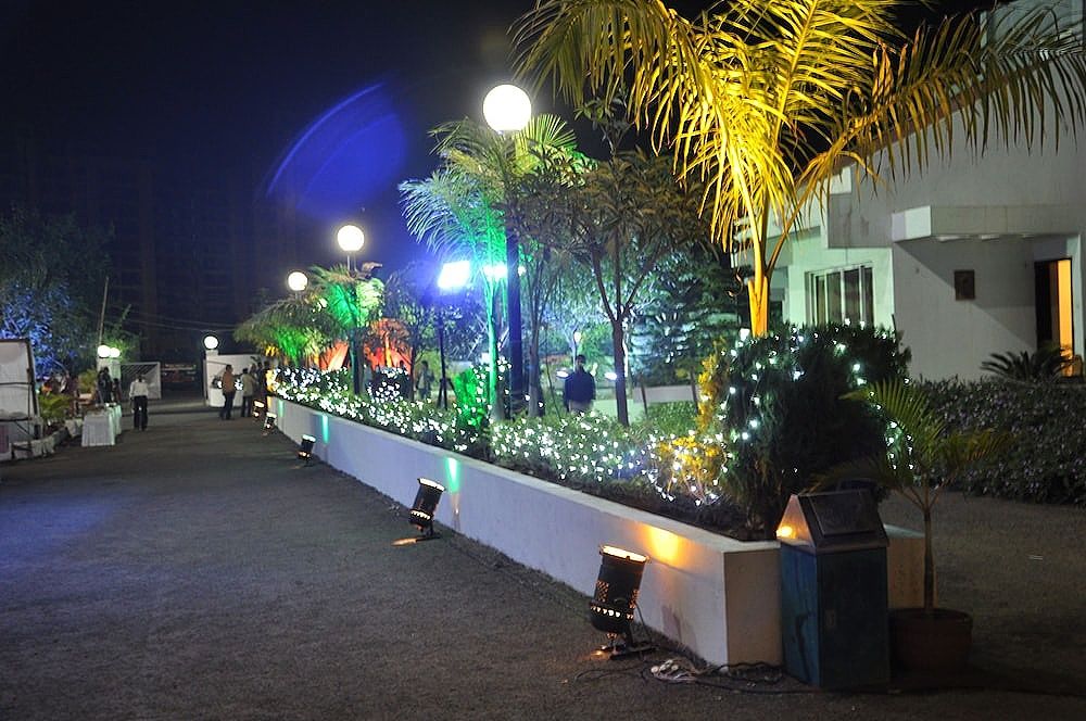 Outdoor banquet area