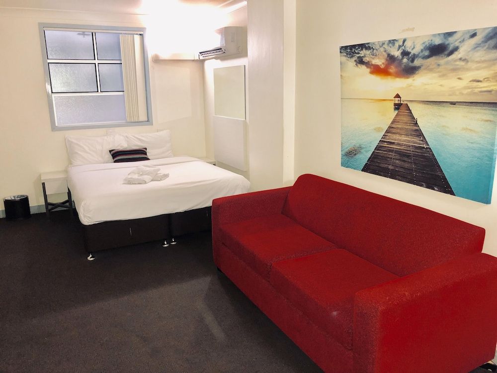 Family Room (5 Adults) with Cruise-Cabin-Style Bathroom