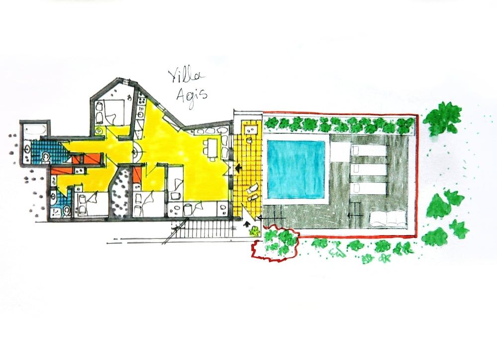 Room layout blue print