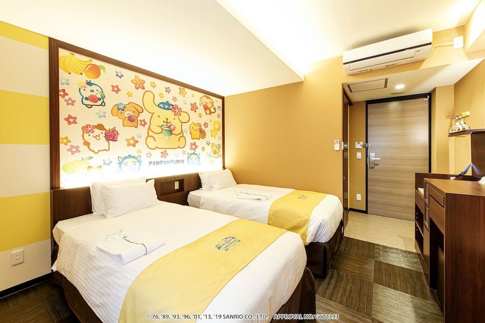 Standard Twin Room, Non Smoking - pom pom purin with one plate breakfast (Okinawa Agu pork Hamburg)
