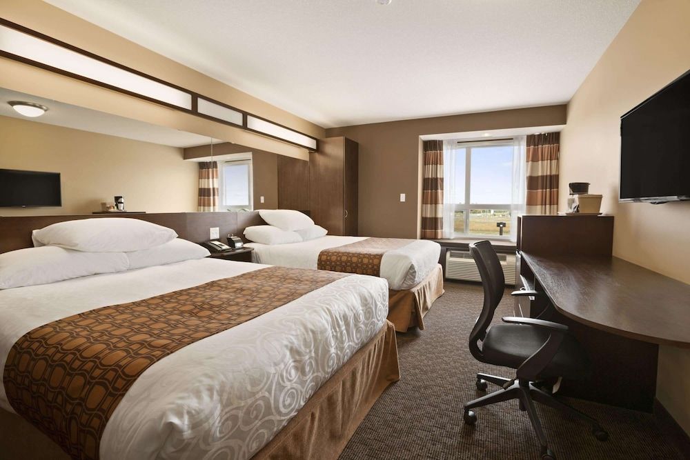 Accessible room, 2 Queen beds, fridge, microwave, non smoking