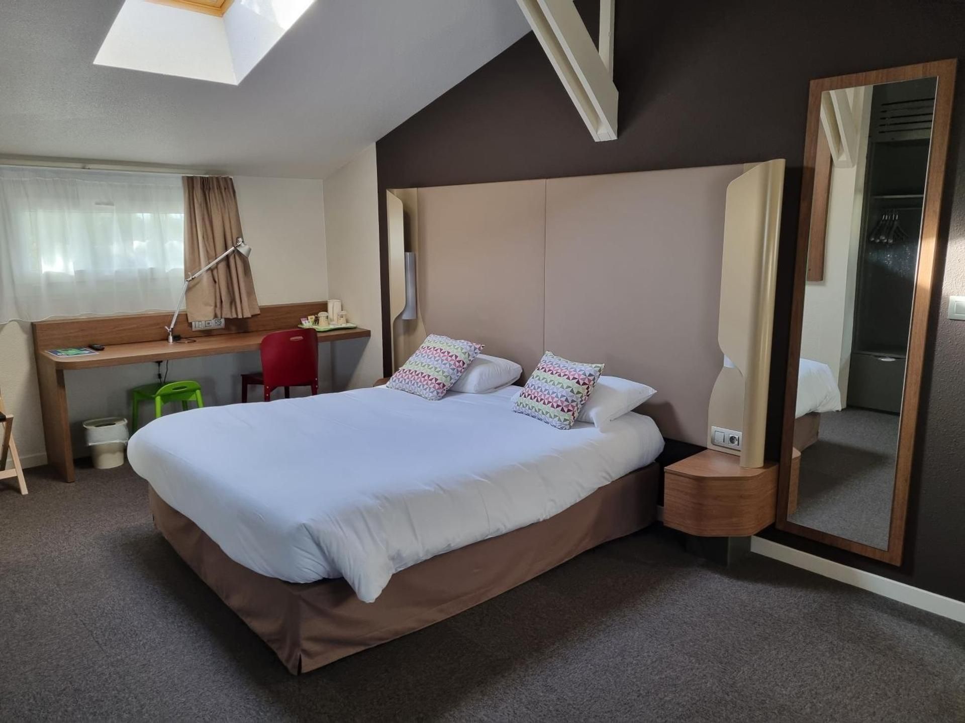 Room with One Double and Twin Beds