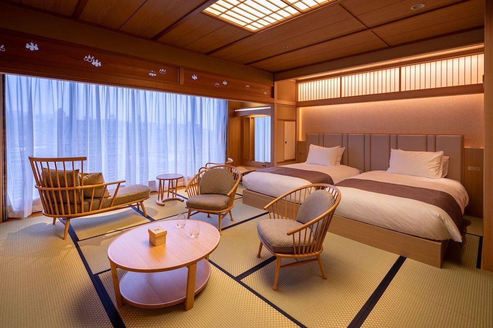 Japanese-Style Deluxe Room with Open-Air Bath A
