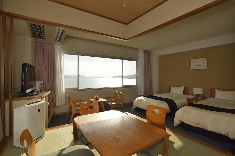 Standard Japanese Western Style Room, Main Building, Non Smoking, Angel  Road & Sea View