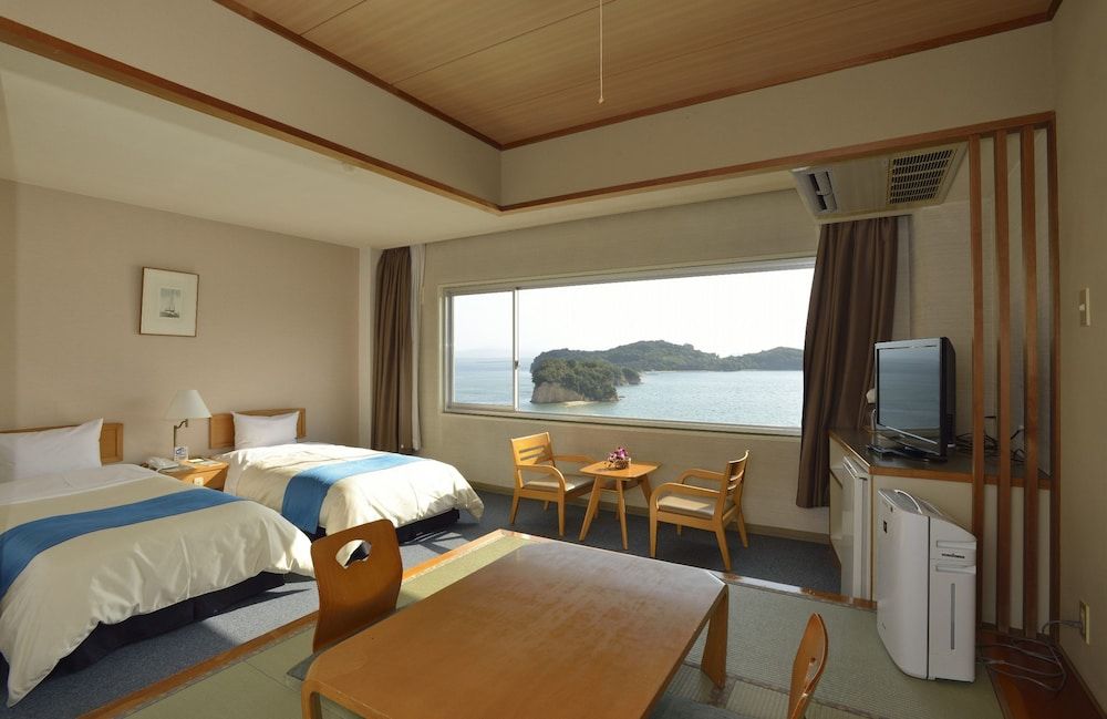 Standard Japanese Western Style Room, Main Building, Non Smoking, Angel  Road & Sea View